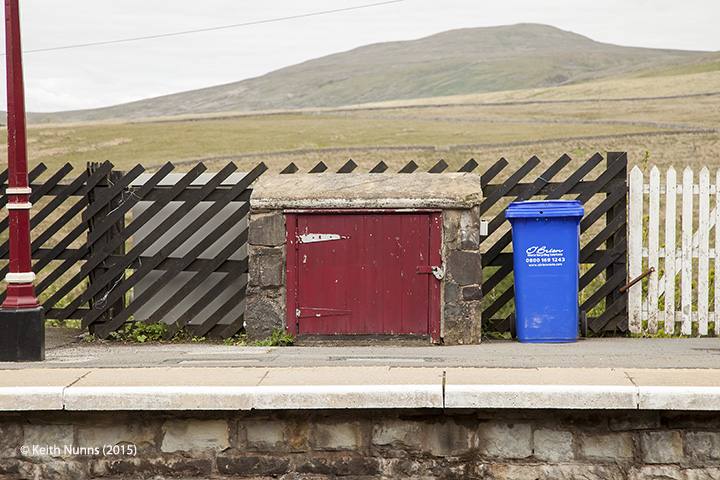 256640: Garsdale Station-Passenger Platform (Down): Detail view from the east