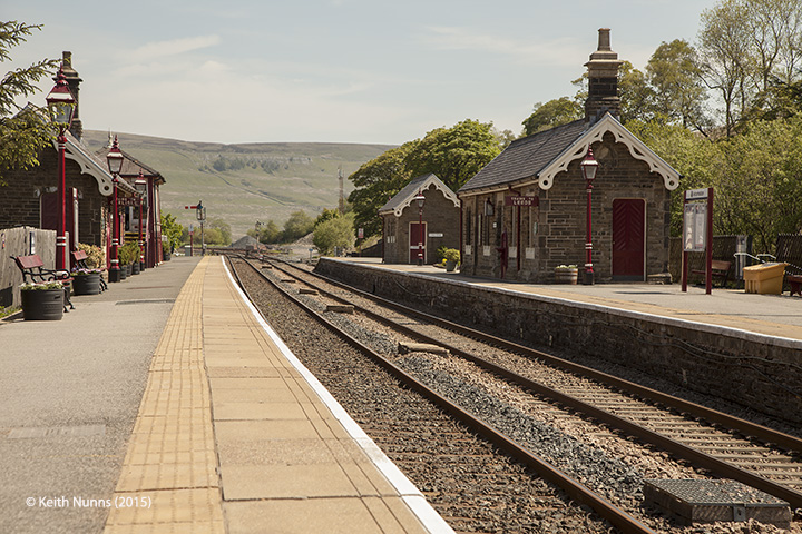 256630: Garsdale Station - Passenger Platform: Context view from the south westh