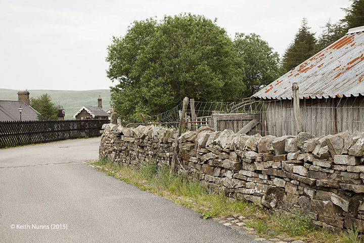 256570: Garsdale Station - Cattle Dock - 4 pens: Elevation view from the south 256570: Garsdale Station - Cattle Dock - 4 pens: Elevation view from the south