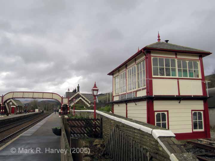 Settle Station Signal Box (current position): Context from the south-west