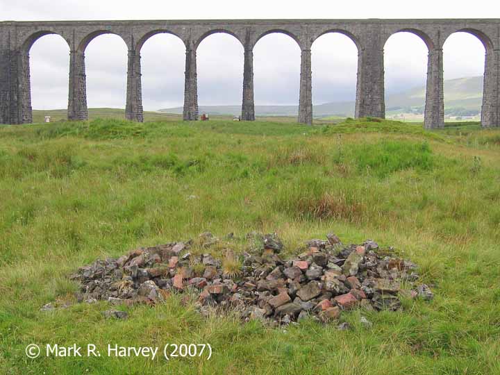 Rejects from the Railway Construction Camp Brickworks with Ribblehead Viaduct beyond.