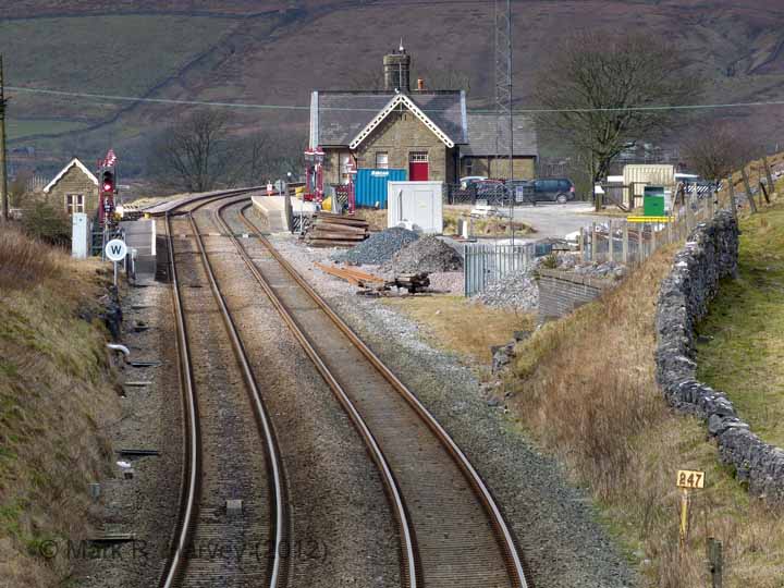 Ribblehead Station Booking Office: Context view from the south-east (v3)