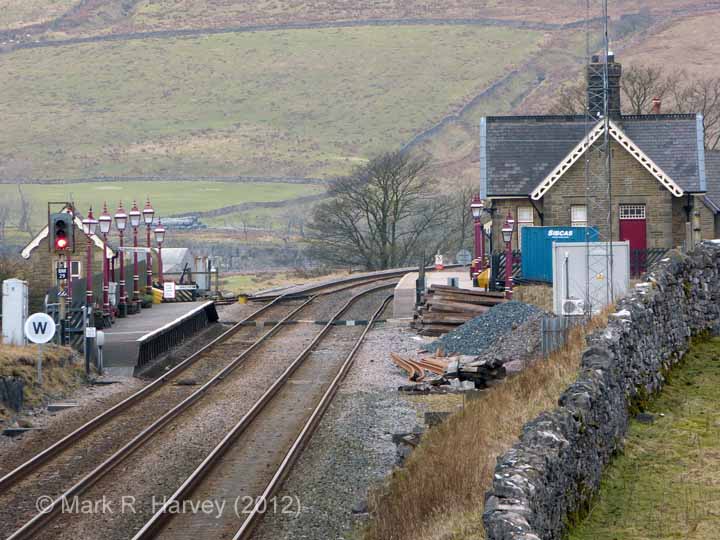 Ribblehead Station - Passenger Platform (Down): Context view from the east