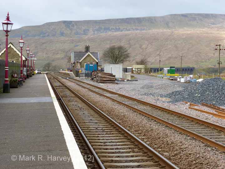 Ribblehead Station - Passenger Platform (Down): Context view from the south-east