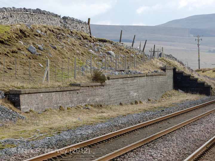 Retaining Wall for Ribblehead Up Sidings: Elevation view from the west