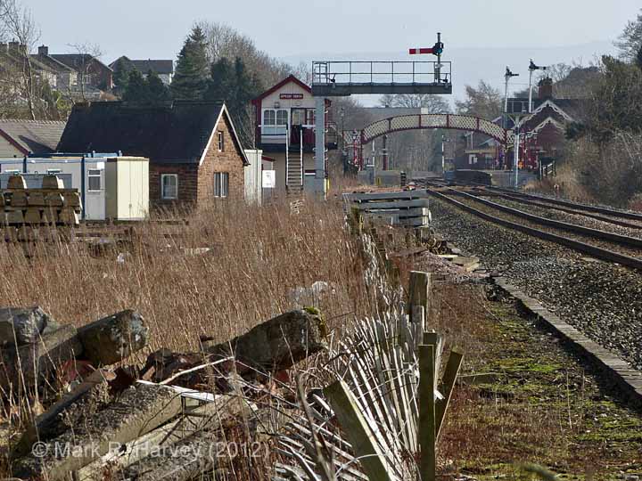 Appleby North Signal Box: Context view from the north-west