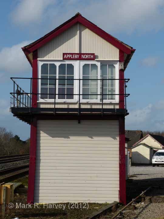 Appleby North Signal Box: South-east elevation view