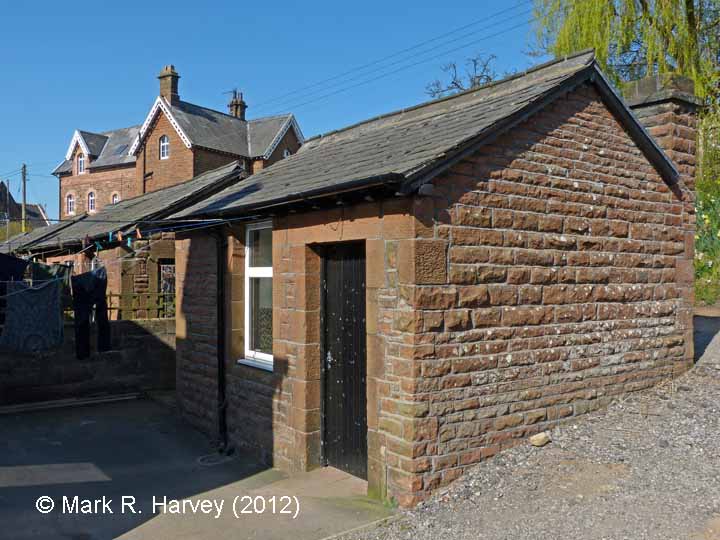  Langwathby Railway Cottages: Wash-houses / toilet blocks, south elevation