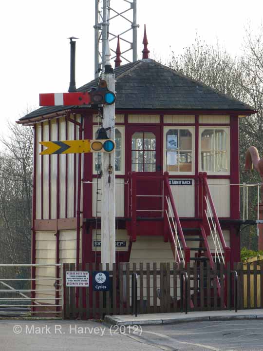 Settle Station Signal Box (current position): North-east elevation