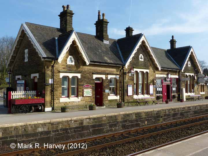 Settle Station Booking Office: North-western elevation view