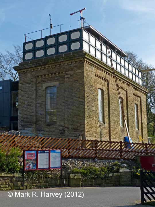 Settle Station Tank House: North-west elevation