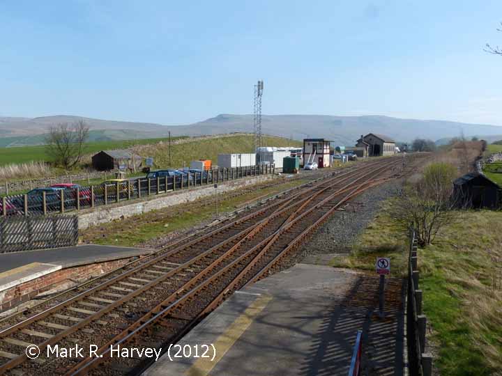 Southern approach to Kirkby Stephen Station viewed from the north-west (1)