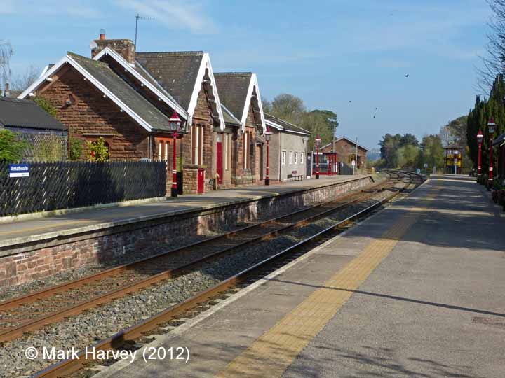 Armathwaite Station former Booking Office: Context view from the south