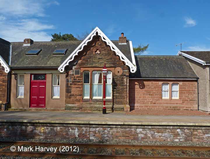 Armathwaite Station former Booking Office: South-east elevation view (3)
