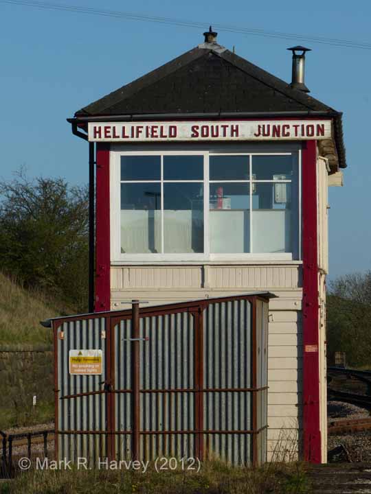 Hellifield South Junction Signalbox: North-western elevation view