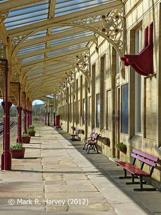 Hellifield Station: 'Down' Platform and canopy