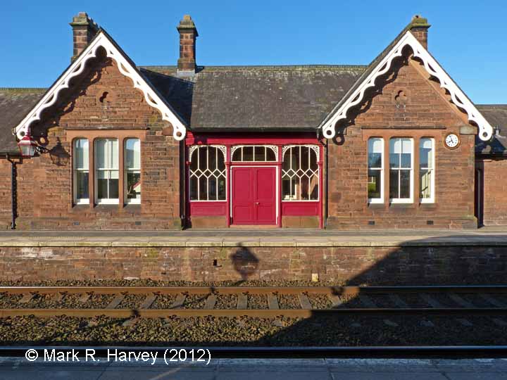 Lazonby & Kirkoswald Booking Office: North-east elevation view