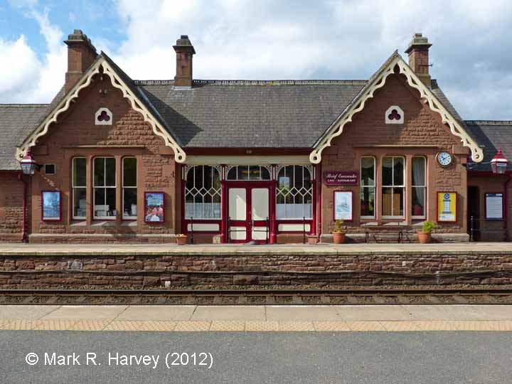 Langwathby Station Booking Office: North-east elevation view