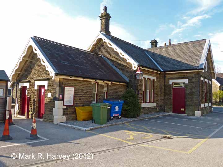 Settle Station Booking Office: South-eastern elevation view
