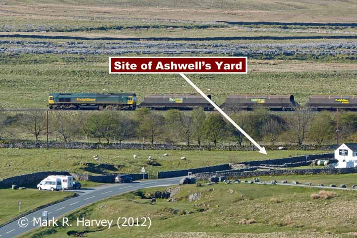 Ribblehead Railway Construction Camp: Site of Ashwell's Yard from the NNE (v2)
