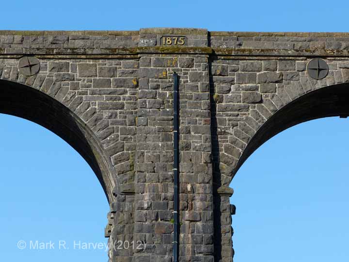 Ribblehead Viaduct: The north-eastern datestone (1875) in context 