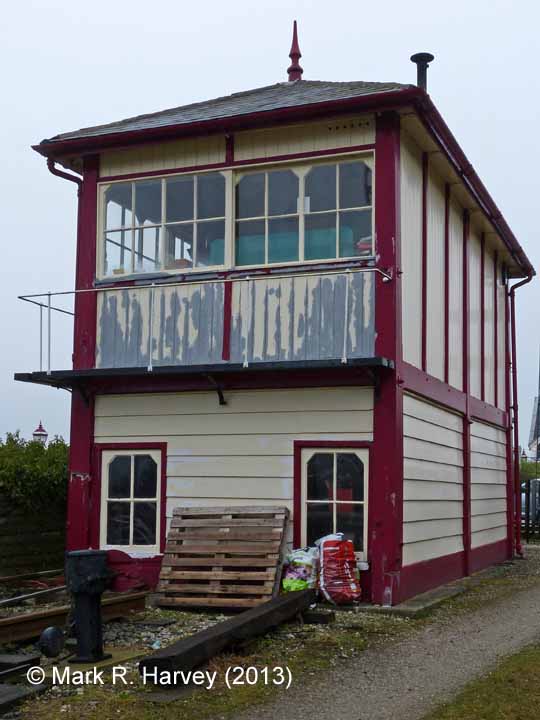 Settle Station Signal Box (current position): South-east elevation