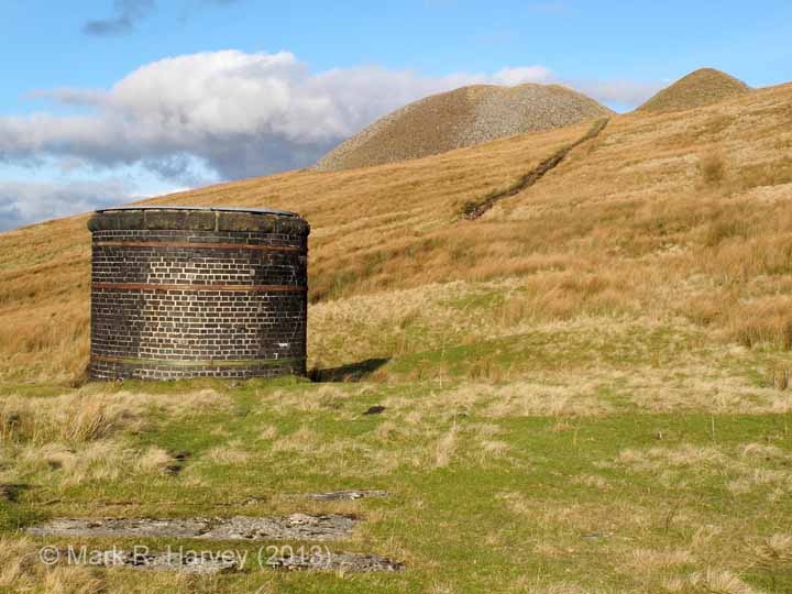 Spoil Tip for Blea Moor Tunnel, shaft 2: Context view from the south