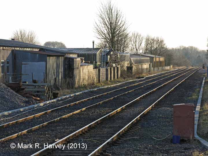 Settle Station Signal Box (current position): Context view to the south-west