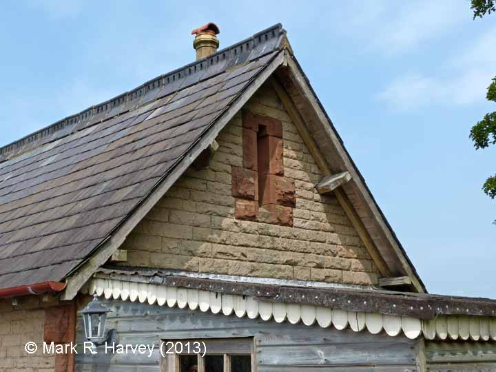 New Biggin Station Yard Office: South-east gable detail