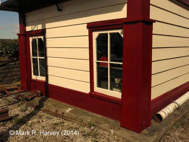 Settle Station Signal Box (1997 - present): Repairs to SE corner-post (1)