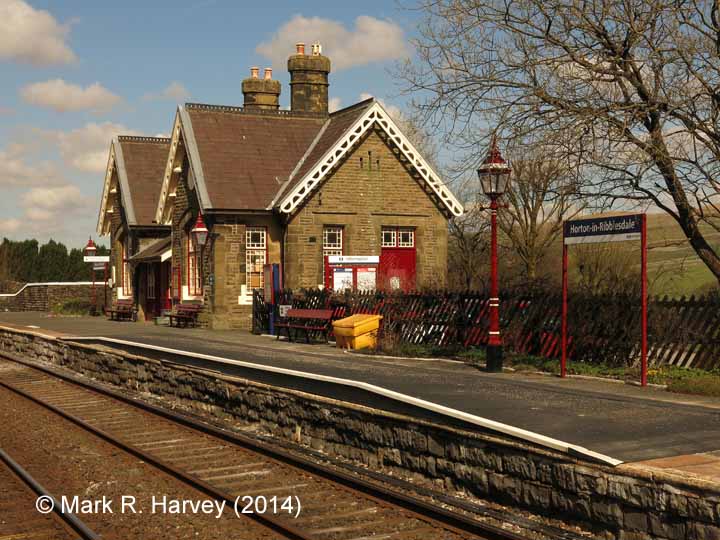 Horton-in-Ribblesdale Station - Passenger Platform (Up): Harrington Hump