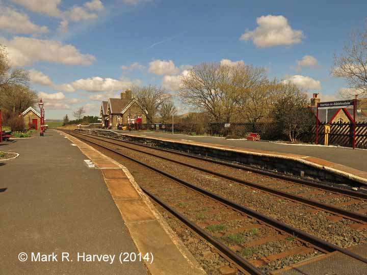 Horton-in-Ribblesdale Passenger Platform (Up): Context view from the south-west