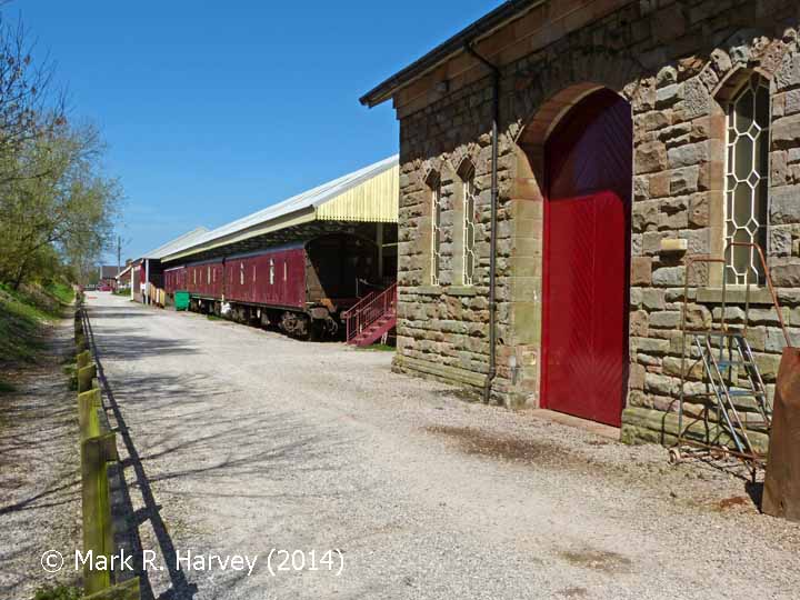 Appleby Station Goods Shed: Context view from the south