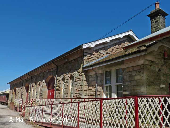 Appleby Station Goods Shed: South elevation view