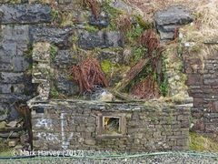 Photo: The 'naphtha store' between Force Gill aqueduct and the south portal of Blea Moor Tunnel.