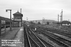 Context view of Hellifield South Junction from the northwest, circa 1970-72.