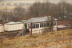Hellifield South Junction Signal Box (1911 - present): Context view from the east