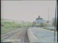 Hellifield Railway Station: Cab-view, southbound (forwards).