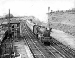 Long Preston Station, looking NW (with 45589 heading the Forth-Thames Express).