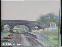 Long Preston Railway Station: Cab-view, southbound (forwards) 1.
