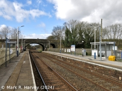 Long Preston Station, context view from the southeast.