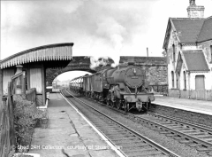 Long Preston Station looking NW (with 42938 hauling a southbound freight train).