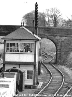 Long Preston Station Signal Box, context view from the NW.