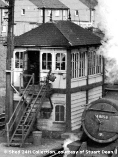 Long Preston Station Signal Box, viewed from the southeast.