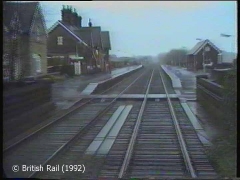 Settle Station: Cab-view, northbound (rearwards).