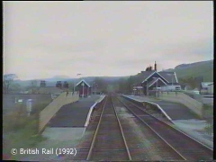 Settle Station: Cab-view, northbound (forwards).