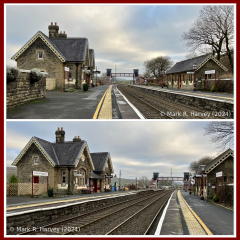 Horton-in-Ribblesdale Station, context views from the north.