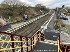 Horton-in-Ribblesdale Station, context views from the south (1).