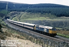 Blea Moor Tunnel North Portal, with class 47 No. 47 291 'The Port of Felixstowe'.