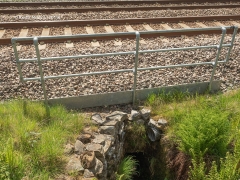 252900: Culvert (1' 9"" diameter): Detail view from the East